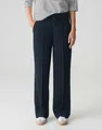 OPUS Schlupfhose MELANE FRENCH Wide mit Komfortbund, coal blue