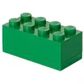 LEGO® Mini Box 8 Grün Lunchbox Snackbox Aufbewahrungsbox mit 8 Noppen Baustein