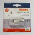 Deckenträger kurz für Innenlaufprofil Metall Edelstahl-Optik 3,6cm