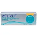 Acuvue Oasys 1-Day for Astigmatism (30er Packung) Tageslinsen (-0.5 dpt, Zyl. -0.75, Achse 150 & BC 8.5) mit UV-Schutz für Allergiker