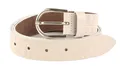 Vanzetti Slim Belt W75 Gürtel Cream creme Neu
