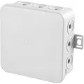 Kopp Feuchtraum Aufputz-Abzweigdose, 75 x 75 x 40 mm, IP54, grau, 10 Stück