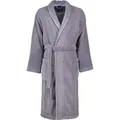 Villeroy & Boch Herrenbademantel 2522 Schalkragen Frottier, Schalkragen, 100% Baumwolle grau XL