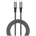 4Smarts PremiumCord 100W Handy, Notebook Kabel [1x USB-C - 1x USB-C] 1.5 m Schwarz, Grau