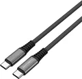4smarts PremiumCord - USB-Kabel - USB-C (M) bis USB-C (M) - USB 2.0 - 20 V - 5 A - 1.5 m - USB-Stromversorgung (100 W) - Schwarz