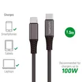 4smarts USB-C auf USB-C Kabel PremiumCord 100W 1,5m schwarz