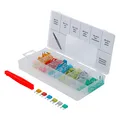 121tlg KFZ Mini Sicherungs Set 5A - 30A Sicherungsauszieher Flachstecksicherung