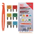 BGS MINI SICHERUNGS SORTIMENT KFZ SICHERUNGEN 5-30A FLACHSICHERUNG AUTO 121 TLG