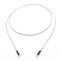 Selected Cable 4m Erdungskabel für Plattenspieler Phonogeräte und Mischpulte mit Masseanschluß inkl. vergoldeter Gabelschuh Masseleitung transparent silber Geflechtschirm 400cm