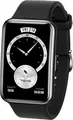 Huawei Watch Fit Elegant [inkl. Kunststoffarmband schwarz] Edelstahlgehäuse sc A