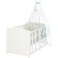 Roba Babybett, Weiß, Textil, Tiere, 70x140 cm, Babymöbel, Babybetten, Beistellbetten