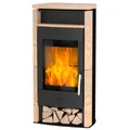 FIREPLACE Kaminofen "Santiago", Sandstein, 6 kW - schwarz