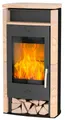 Fireplace Kaminofen »Santiago Sandstein«, 6,2 kW, Zeitbrand, Tee- und Holzfach