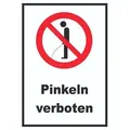 HB-Druck Hinweisschild Pinkeln verboten Schild, wetterfest, stabil, UV-beständig, kratzfest DIN-A4 210x297mm