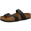 Birkenstock Mayari Frauen Geölt Leder Riemchen Sandale Schwarz – 7,5 UK - 41 EU - 10/10,5 US / Schwarz - Schwarz - 41