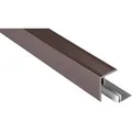 Kovalex WPC Seitenabschluss  Braun 4,7 x 6,2 x 250cm