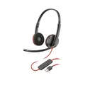 Plantronics blackwire c3220 Kopfhörer USB Schwarz mit Noise Cancelling