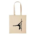 huuraa Baumwollbeutel SEXY Girl Striptease Poledance Geschenk Einkaufstasche Natural 10 Liter Baumwolle SEXY Girl Striptease Poledance Accessoire