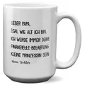 22Feels Tasse Papa Geschenk Vatertag von Tochter Vater Geburtstag Kaffeetasse Mann, Keramik, XL, Made In Germany, Spülmaschinenfest weiß