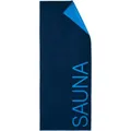 Saunatuch blau DOUBLEFACE Duschtuch 200x80cm Handtuch Baumwolle Dyckhoff