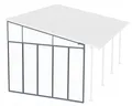 Palram-Canopia Seitenwand für Terrassenüberdachung Serie 4m Tiefe, anthrazit