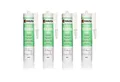 Hausa Maleracryl, Trockenbau Acryl Dichtstoff HA006, Kartusche 310 ml, (Spachtel Fugen Wand Decke Dicht, 4-tlg., Fugendicht Abdichtung), Maleracryl Bauacryl plasto-elastisch 15%