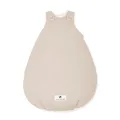 Julius Zöllner Babyschlafsack gefüttert Musselin 2,5 TOG Gr. 68/74 | 100% Baumwollmusselin | Oeko-TEX Standard 100 | Sand