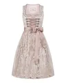 Nübler Damen Dirndl Tessa I Größe 42 I Mini-Dirndl mit Rocklänge 55 cm & passender Schürze I Kurzes Trachtenkleid mit modernem Schnitt & dezenten Details I Ideal für Trachten, Festlichkeiten & Feiern