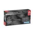 Arnowa GmbH ARNOMED Nitril Midnight Black Einmalhandschuh, puderfrei, schwarz, Extra dicker Nitrilhandschuh mit texturierten Fingerspitzen, 1 Packung = 100 Stück, Größe S 391-S