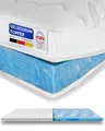 8 cm hoch - Premium Plus Gelschaum-Topper 180x200 cm mit RG 50 - Hochwertiger Lyocell-Bezug - Antirutschfunktion - Umlaufendes Klimaband - Gel-Topper 180 x 200 8cm