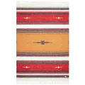 Steppenwolle® Wolldecke Patagonia (135x200 cm) Decke Boho aus 100% Schurwolle | Wolldecke für Kinder & Erwachsene | Bunte Decke in rot gelb schwarz | Fair produziert in der EU