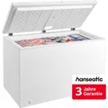 HANSEATIC Gefriertruhe "HGT128A" silber (weiß), B/H/T: 128,5cm x 85cm x 69,6cm