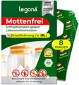 Legona Schlupfwespen gegen Lebensmittelmotten – 1 Lieferung mit 8 Träger – Mottenschutz für Küche und Vorrat – Alternative zur Mottenfalle