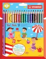 Stabilo® 203/18-01 Dreikant-Buntstift Trio® - dick, Kartonetui mit 18 Stiften