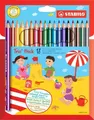 Dreikant-Buntstift - STABILO Trio dick - 18er Pack - mit 18 verschiedenen Farben