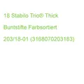 Stabilo Trio Thick Buntstifte Farbsortiert, 18 St. 203/18-01 (3168070203183)