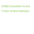 STABILO Buntstifte Trio dick 17,5cm 18 Stück Kartonetui (3168070203183)