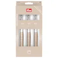 Prym 218595 Wollhäkelnadel-Set, prym.ergonomics, taupe, 3/4/5 mm