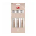 Prym Wollhäkelnadel-Set Ergonomics, Stärke 3/4/5 mm, taupe