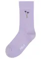 MELA Socken Gerippte Socken Stickerei 1 Paar Ohne Polyester & Polyamid. Das Elasthan ist komplett abbaubar.