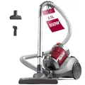 Akitas 850W Beutelloser Staubsauger ohne Beutel mit starker Saugkraft und deutschem Wessel-Werk 2-in-1-Bürstenkopf für Hartböden und Teppiche