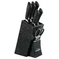 Neuetischkultur Messerblock 7 teiliges Set Marble Black
