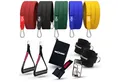 NEOLYMP Trainingsband Premium Resistance Bands Set mit E-Book - Fitnessbänder Expander Set, Widerstandsbänder mit 5 Stärken, Türanker, Griffen & Fußschlaufen