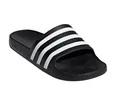 adidas Badeschuhe Adilette Aqua 3-Streifen (Cloudfoam Fußbett, vorgeformter EVA-Riemen) schwarz/weiss - 1 Paar, Größe Euro (US): 39 (6)