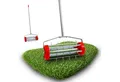 Grafner Rasenlüfter Rasenlüfter Walze Vertikutierer Rasenrolle Rasenbelüfter, 44,00 cm Arbeitsbreite, (Stk, 1-tlg., 1), Vertikutier-Roller, mit Stiel