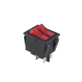 Dual-Wippenschalter 30x22mm, 2-polig, EIN/AUS, 15A/250V, rot, Doppelschalter I/0