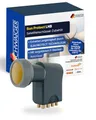 SCHWAIGER Octo LNB digital Sun Protect I Low Noise Blockconverter für 8 Teilnehmer I ohne Multischalter betreibbar I extrem wetterfest für störungsfreien SAT-Empfang I anthrazit