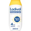 Ladival Allergische Haut Sonnenschutz-Gel LSF 50+: Sonnencreme für den Körper bei Sonnenallergie und Mallorca-Akne, wasserfest, mit 4-fach Zellschutz, 200ml