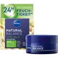 Nivea Nachtcreme Natural Balance regenerierende Nachtpflege, 1-tlg., Bio-Arganöl