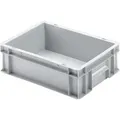 Eurobehälter mit geschlossenem Griff | HxBxT 12x30x40cm | 11 Liter | Grau | Eurobox, Transportbox, Transportbehälter, Stapelbehälter - Grau
